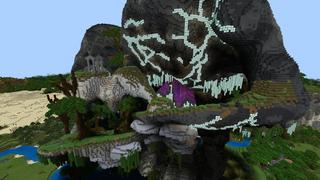 Screenshot of the Minecraft Bedrock Marketplace product Strange Rock created by Pixelusion.
