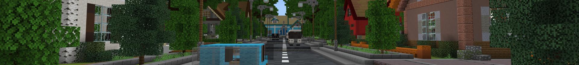 Panorama of the Minecraft Bedrock Marketplace product Street Roleplay created by Pixelusion.