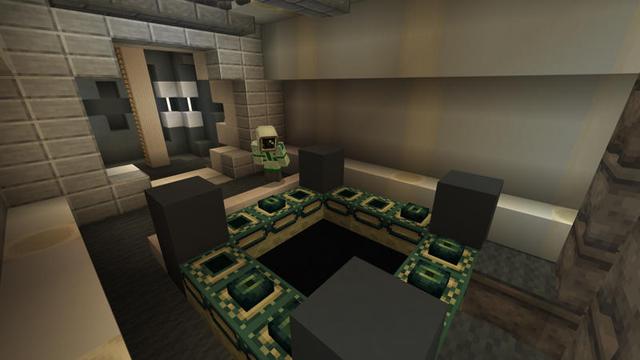 Screenshot of the Minecraft Bedrock Marketplace product Stuck in Space created by Pixelusion.