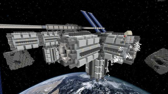 Screenshot of the Minecraft Bedrock Marketplace product Stuck in Space created by Pixelusion.