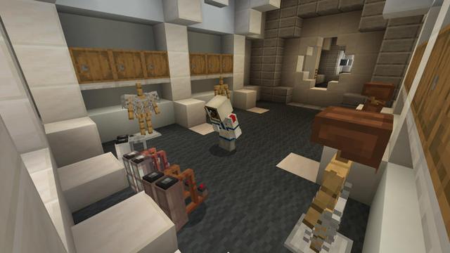 Screenshot of the Minecraft Bedrock Marketplace product Stuck in Space created by Pixelusion.