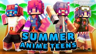 Thumbnail of the Minecraft Bedrock Marketplace product Summer Anime Teens created by Pixelusion.