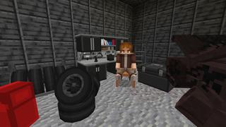 Screenshot of the Minecraft Bedrock Marketplace product Super Cars created by Pixelusion.