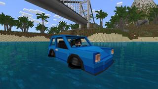 Screenshot of the Minecraft Bedrock Marketplace product Super Cars created by Pixelusion.