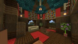 Screenshot of the Minecraft Bedrock Marketplace product Swamp Town created by Pixelusion.