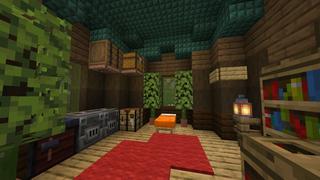 Screenshot of the Minecraft Bedrock Marketplace product Swamp Town created by Pixelusion.