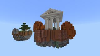 Screenshot of the Minecraft Bedrock Marketplace product Temple Skyblock created by Pixelusion.