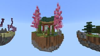 Screenshot of the Minecraft Bedrock Marketplace product Temple Skyblock created by Pixelusion.