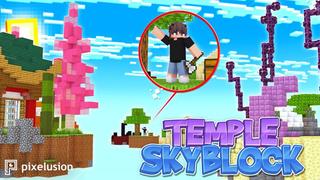 Thumbnail of the Minecraft Bedrock Marketplace product Temple Skyblock created by Pixelusion.