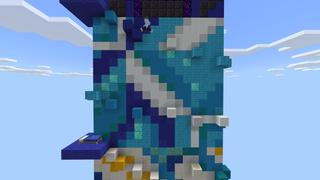 Screenshot of the Minecraft Bedrock Marketplace product Terracotta Tower Parkour created by Pixelusion.