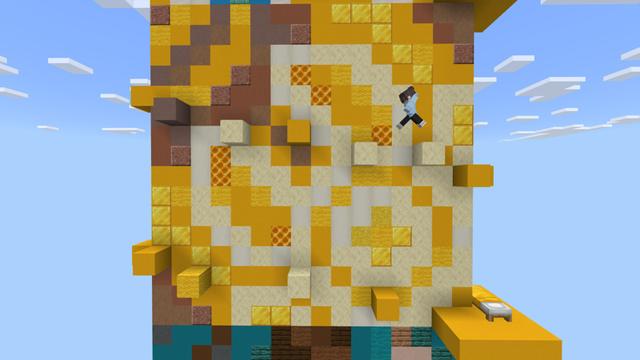 Screenshot of the Minecraft Bedrock Marketplace product Terracotta Tower Parkour created by Pixelusion.