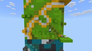 Screenshot of the Minecraft Bedrock Marketplace product Terracotta Tower Parkour created by Pixelusion.