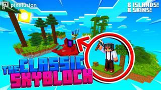 Thumbnail of the Minecraft Bedrock Marketplace product The Classic Skyblock created by Pixelusion.