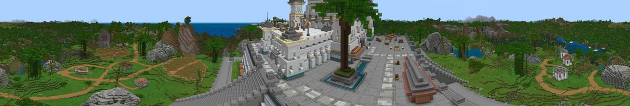 Panorama of the Minecraft Bedrock Marketplace product The Great Temple created by Pixelusion.