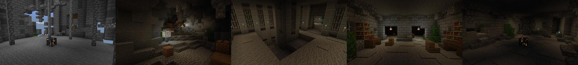 Panorama of the Minecraft Bedrock Marketplace product The Wall created by Pixelusion.