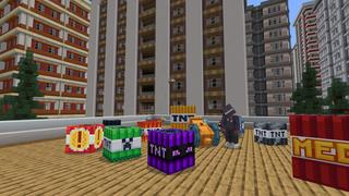 Screenshot of the Minecraft Bedrock Marketplace product TNT created by Pixelusion.