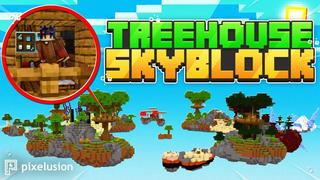 Thumbnail of the Minecraft Bedrock Marketplace product Treehouse Skyblock created by Pixelusion.
