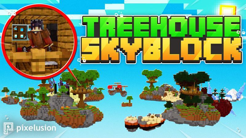 Treehouse Skyblock by Pixelusion | CHUNK - Minecraft Bedrock ...