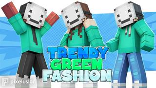 Thumbnail of the Minecraft Bedrock Marketplace product Trendy Green Fashion created by Pixelusion.
