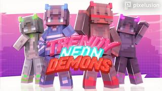 Thumbnail of the Minecraft Bedrock Marketplace product Trendy Neon Demons created by Pixelusion.