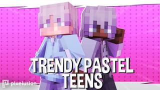 Thumbnail of the Minecraft Bedrock Marketplace product Trendy Pastel Teens created by Pixelusion.