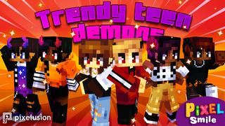 Thumbnail of the Minecraft Bedrock Marketplace product Trendy Teen Demons created by Pixelusion.