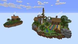 Screenshot of the Minecraft Bedrock Marketplace product Ultimate Skyblock created by Pixelusion.