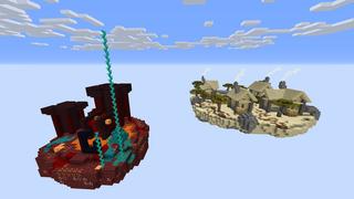 Screenshot of the Minecraft Bedrock Marketplace product Ultimate Skyblock created by Pixelusion.