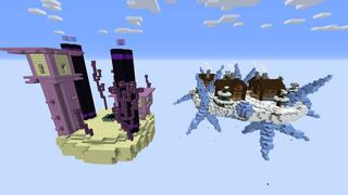 Screenshot of the Minecraft Bedrock Marketplace product Ultimate Skyblock created by Pixelusion.