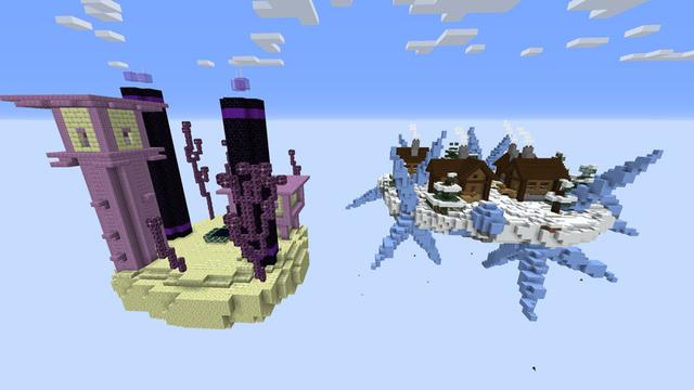 Screenshot of the Minecraft Bedrock Marketplace product Ultimate Skyblock created by Pixelusion.
