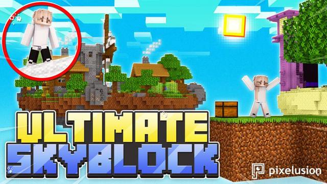 Thumbnail of the Minecraft Bedrock Marketplace product Ultimativer Skyblock created by Pixelusion.