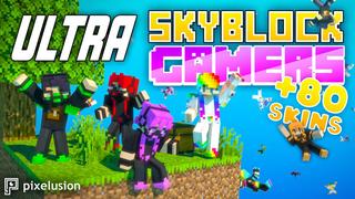 Thumbnail of the Minecraft Bedrock Marketplace product Ultra Skyblock Gamers created by Pixelusion.