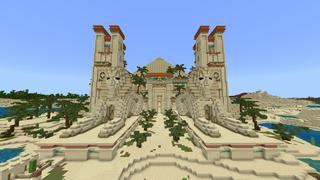 Screenshot of the Minecraft Bedrock Marketplace product UPGRADED DESERT TEMPLE created by Pixelusion.