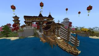 Screenshot of the Minecraft Bedrock Marketplace product Utsukushi Village created by Pixelusion.