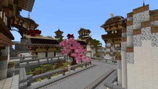 Screenshot of the Minecraft Bedrock Marketplace product Utsukushi Village created by Pixelusion.