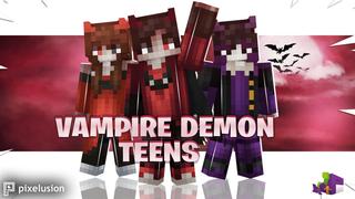 Thumbnail of the Minecraft Bedrock Marketplace product Vampire Demon Teens created by Pixelusion.