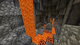Screenshot of the Minecraft Bedrock Marketplace product Volcano Secret Base created by Pixelusion.