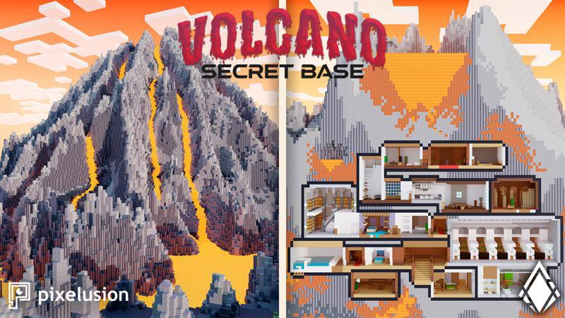 Volcano Secret Base by Pixelusion | CHUNK - Minecraft Bedrock ...