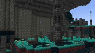 Screenshot of the Minecraft Bedrock Marketplace product Warden Spiral Parkour created by Pixelusion.