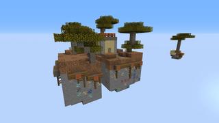 Screenshot of the Minecraft Bedrock Marketplace product Wasteland Skyblock created by Pixelusion.