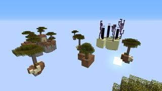 Screenshot of the Minecraft Bedrock Marketplace product Wasteland Skyblock created by Pixelusion.