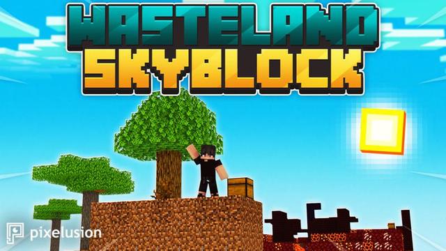 Thumbnail of the Minecraft Bedrock Marketplace product Wasteland Skyblock created by Pixelusion.