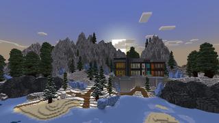 Screenshot of the Minecraft Bedrock Marketplace product Winter Billionaire Mansion created by Pixelusion.