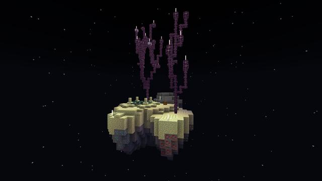 Screenshot of the Minecraft Bedrock Marketplace product Witch Skyblock created by Pixelusion.