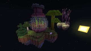 Screenshot of the Minecraft Bedrock Marketplace product Witch Skyblock created by Pixelusion.
