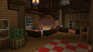 Screenshot of the Minecraft Bedrock Marketplace product Woodlands created by Pixelusion.