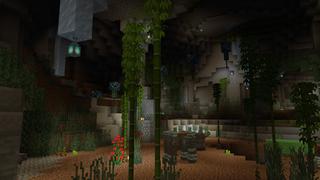 Screenshot of the Minecraft Bedrock Marketplace product Woodlands created by Pixelusion.