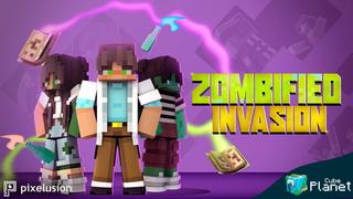 Thumbnail of the Minecraft Bedrock Marketplace product Zombified Invasion created by Pixelusion.