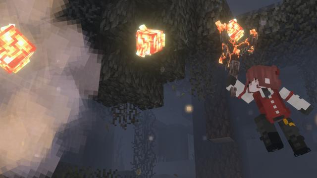 Screenshot of the Minecraft Bedrock Marketplace product Creaking Weapons created by Plank.