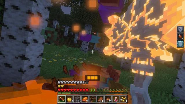 Screenshot of the Minecraft Bedrock Marketplace product Creaking Weapons created by Plank.